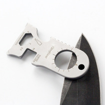 Outdoor keychain multifunctional direction Mark military card EDC combination small tool card mobile phone holder bottle opener screwdriver