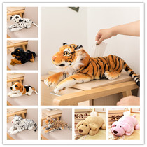 Simulation dog plush tiger tissue cover living room smoking box set creative car tissue cover home accessories cute