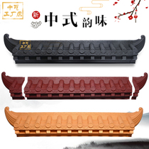 Hui style eaves decorative tiles new Chinese style pp resin study wall decoration home irregular porch wall hanging parts