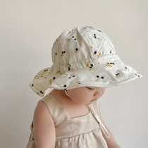 Baby Hat Summer Thin Spring and Autumn Childrens Fisher Hat Boy and Girls Shading Sun Gun Hat Outdoor Baby Bowl Hat