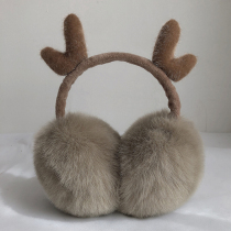 Earmuffs womens winter cute Korean childrens warm ear cover to protect the ears thick plush ear bag antifreeze ear cap earmuffs