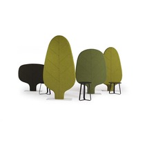 Designer creative decoration screen partition leaf-shaped fashion floor-to-ceiling mobile partition meeting and negotiation space sound insulation