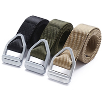 Bullet tactical belt Military fan training pants belt Outdoor mens sports nylon fabric casual alloy inner belt