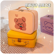 Portable cosmetic bag womens large capacity storage box 2021 new high-end sense of cute travel oversized suitcase