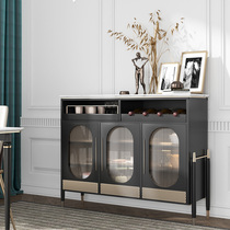 Marble Modern Creative Dining Side Cabinet Light Lavish Solid Wood Storage Tea Water Cabinet Restaurant Multifunctional Containing Cabinet Hyun Guan Cabinet
