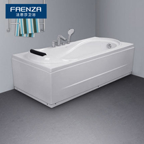 Faenza bathroom high-end acrylic bathtub with headrest easy to take care of left and right skirt consultation discount