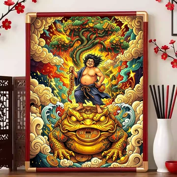 刘海戏金蟾画-刘海戏金蟾画促销价格、刘海戏金蟾画品牌- 淘宝