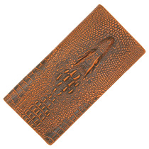  Cheap clearance crocodile head wallet mens long magnetic buckle business casual coin purse multi-function wallet
