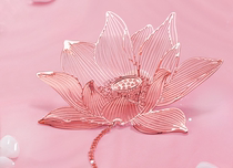 Metal hollow lotus fish play lotus bookmark Chinese style student graduation souvenir gift Classical culture souvenir