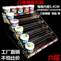 Chewing gum display shelf Front desk cashier Convenience store Supermarket snack xylitol chewing gum cigarette small shelf