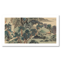 (Traditional Landscape) Famous painter Ma Xiaohu (Creek of the Stream) Sign up for a limited edition picture of Qingshan Green Water
