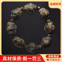 Good goods pick up the bug leak Wang Chenxiang water beads handstring] solid wood carving Zen style play texture beautiful collection
