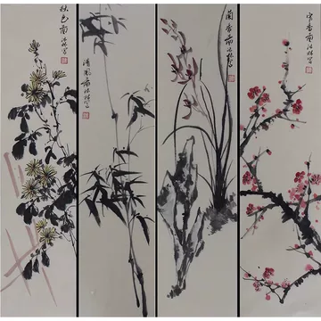 梅兰竹菊手绘国画-梅兰竹菊手绘国画促销价格、梅兰竹菊手绘国画