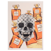 Poly Boutique DEATH NYC trend printDiamond Skull spot
