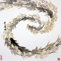 (Bottom Price Picks Up) National Class Fine Art Division Wu Liangtao (working together) to sign up for the limited edition of the painting