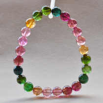 Candy Color Rainbow Single Circle Bracelet 8 1 Microphone 19 2 Grams Brazilian Natural Tourmaline Bracelet Female Vanves Crystal 10901