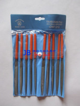 Sino-Japanese joint venture pot three TSUBOSAN 5 * 180mm 10 sets plastic handle plastic handle plastic file CNF510