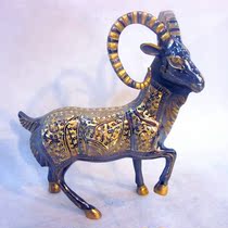 Pakistan imported handicrafts Bronze accessories Three sheep three sheep open Thai sheep Living room study entrance decoration gifts
