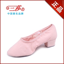 Three sand belt heel canvas teacher shoes Jazz practice dance shoes soft-soled belly dance shoes womens ballet