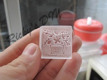 Flower pot 2cm * 2cm acrylic soap chapter