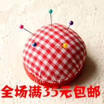 Red and white plaid needle needle needle needle needle ball needle bag prevent needle drop DIY handmade supplies