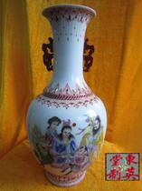 Fine heavy industry hand-painted antique pastel Wangzi Jackie Chan Chan pattern Jingdezhen all hand-made tire ceramics
