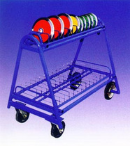 Discus rack cart Discus cart Discus rack Track and field competition School sports equipment mobile storage vehicle
