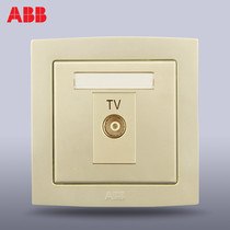 ABB switch socket panel ABB socket deryun straight side one ordinary TV socket AL301-PG
