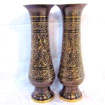 Pakistani handicrafts imported bronze bronze carving 16-inch couple vase wedding birthday gift BT279