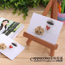 Cappuccino custom universal creative greeting card beautiful blessing greeting card small card single card heart-shaped cookie Y23