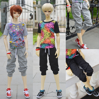 taobao agent ◆ Bears ◆ BJD baby clothing A074 sweat ~ Sports set two colors and 2 points of demolition 1/4 & 1/3 & Uncle