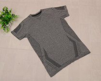 Foreign trade Mens sports underwear short sleeve fitness vest plus size round neck base shirt cotton sweater loss treatment