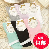Spring Autumn Combi Combi Cotton Sucking Sweat Moon Socks Pure Cotton Songkou Pregnant Women Socks Comfort Japan-Japan Womens Sox