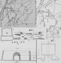  (Atlas)Layout map of the city walls and gates of major towns in China compiled by the Japanese Military (ancient version of Showa 15)