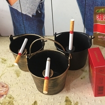 Industrial Wind Retro Creative Iron Art Ashtrays Bar Restaurant Home Individuality Trend Net Red Containing Bucket Hem