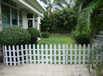 60 high white imitation wood grain plastic fence lawn gardening fence indoor and outdoor holiday decoration fence