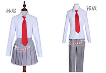 Sun Jing and Qiu Hitomi cos Sun Jing Qiu Hitomi school uniform uniform cosplay clothing