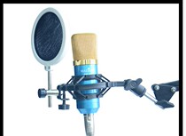 Small anti-spray net condenser microphone anti-spray cover microphone anti-wind cover recording studio double-layer small anti-spray cover universal