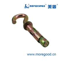 Meigu card with open eye hook type metal anchor bolt concrete solid wall ceiling adhesive hook iron expanded iron hook