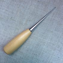 skc handmade leather tools round hole solid wood handle awl thousand pieces through punch punch nail gas eye tool
