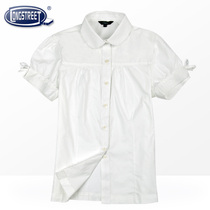 Lan Shi school uniform Student uniform girls white princess sleeve short-sleeved shirt DC-8101