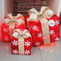 Christmas decoration snowflake gift package supplies Christmas tree decoration gift package to send Lantern Hotel mall counter ornaments