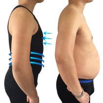 Fat mens body-fitting vest tights sports corset chest size waist waist summer stereotype breast strong