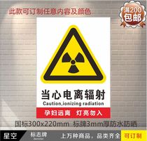 Beware of ionizing radiation pregnant women stay away from safety warning signs warning signs safety signs customized
