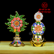 Tibetan Buddhist supplies Tantric offerings with eight offerings of flowers and food seeds Duoma set combination copper alloy Dorma Buddha Hall offerings