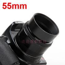 Wholesale 55mm screw port short focus lens hood Standard metal lens hood Canon Nikon Sony Pentax universal