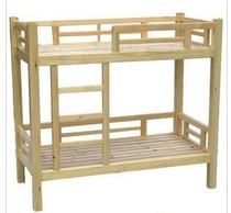 Log childrens double bed Solid wood bunk bed Kindergarten special bed Detachable baby bunk bed