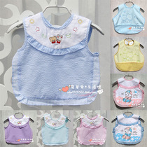 Baby bib bib Rice pocket Baby saliva towel Cotton non-waterproof large bib Baby bib Baby bib