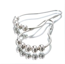Metal ball adhesive hook shower curtain accessories stainless steel hoist adhesive hook curtain hanging ring