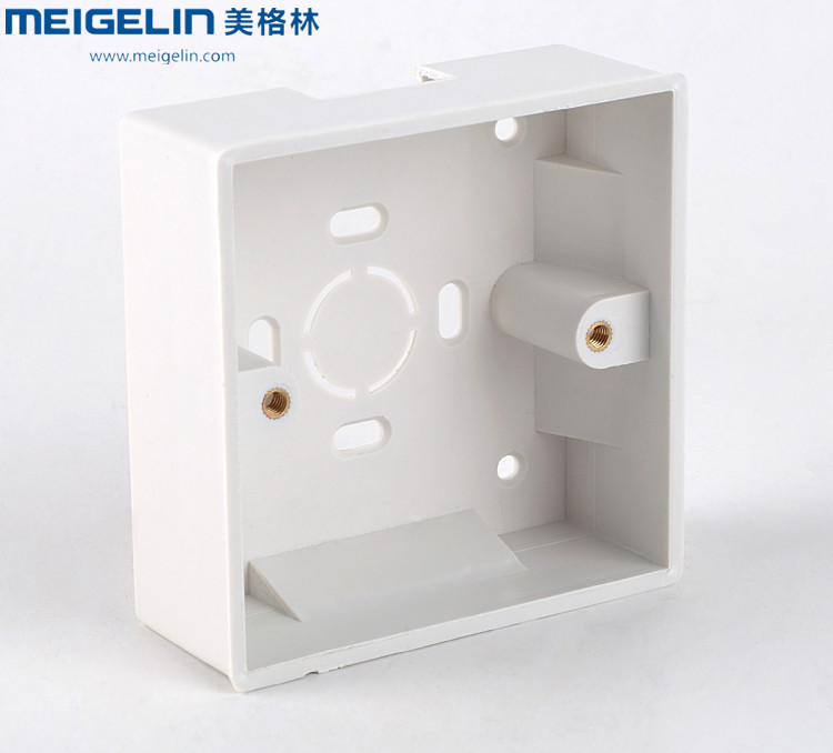 Model 86 Open Boxes Wall Switch Socket Panel Installation of Flame Retardant White General Open Line Box for Minghe Household